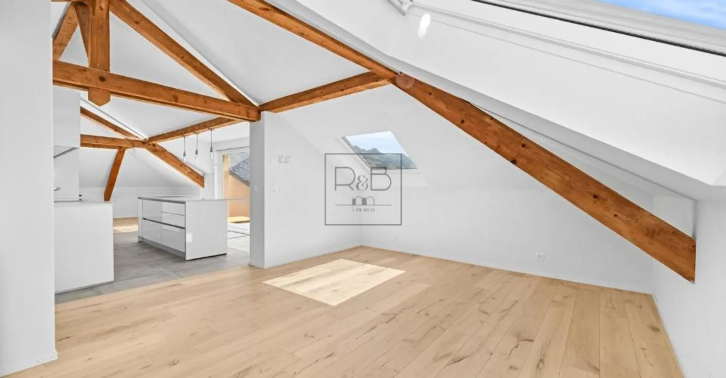 Loft rénové sous combles à Bulle - Photo 5 sur 9