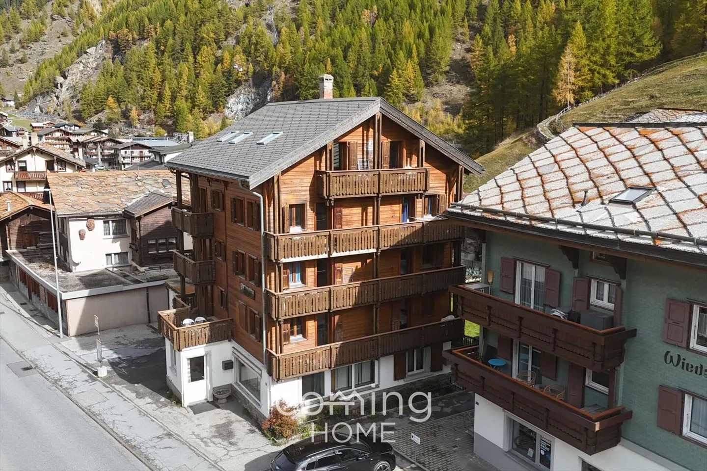 Appartement ensoleillé de 3,5 pièces au cœur de Saas-Grund avec vue sur les montagnes environnantes - Photo 9 sur 12