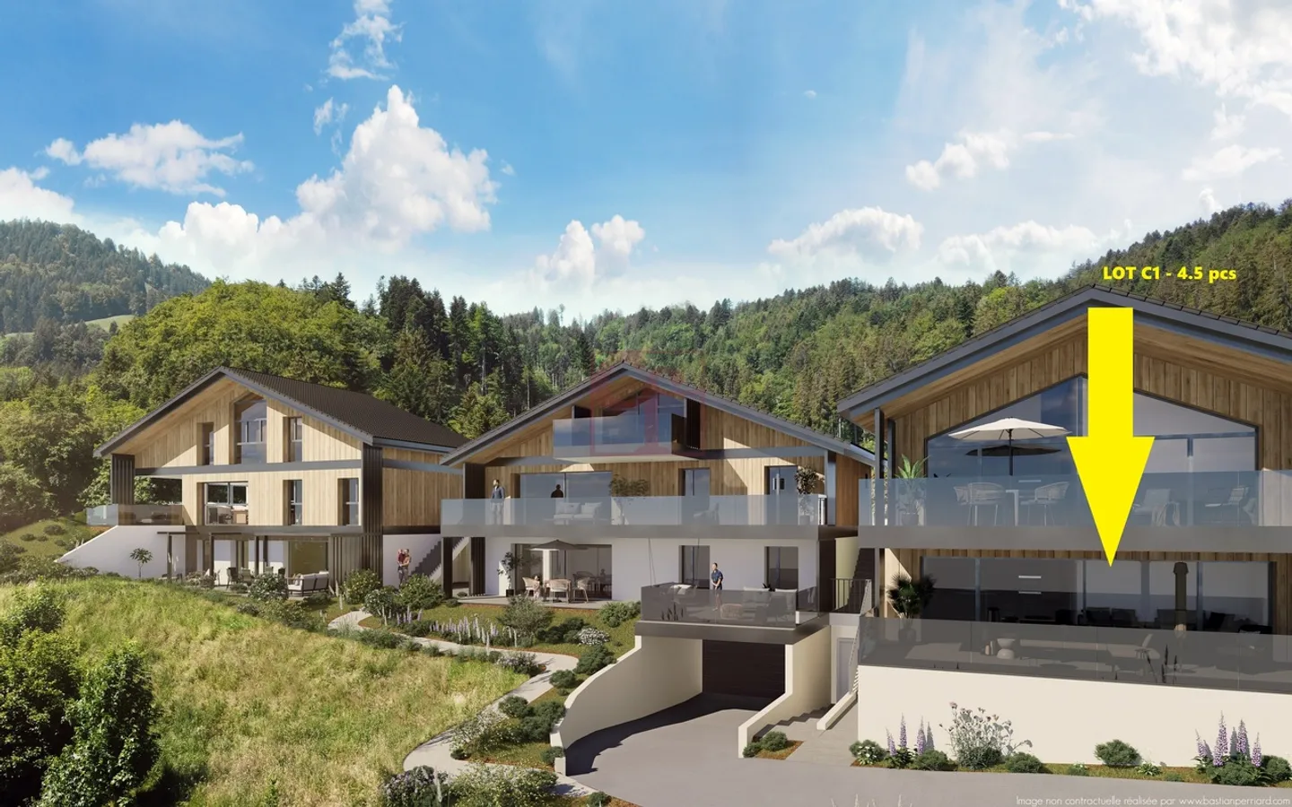 Enney - Residenz der Ondine - 1 Wohnung mit 4,5 Zimmern - Foto 2 von 13
