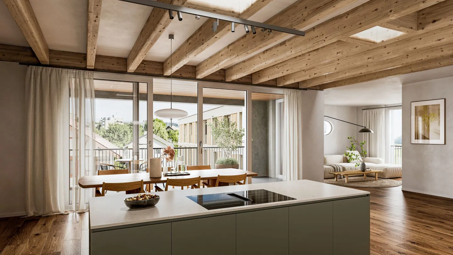 Appartement de 4,5 pièces, projet de construction neuve Vivre sur la Fure à Schliern près de Köniz - Photo 3 sur 3