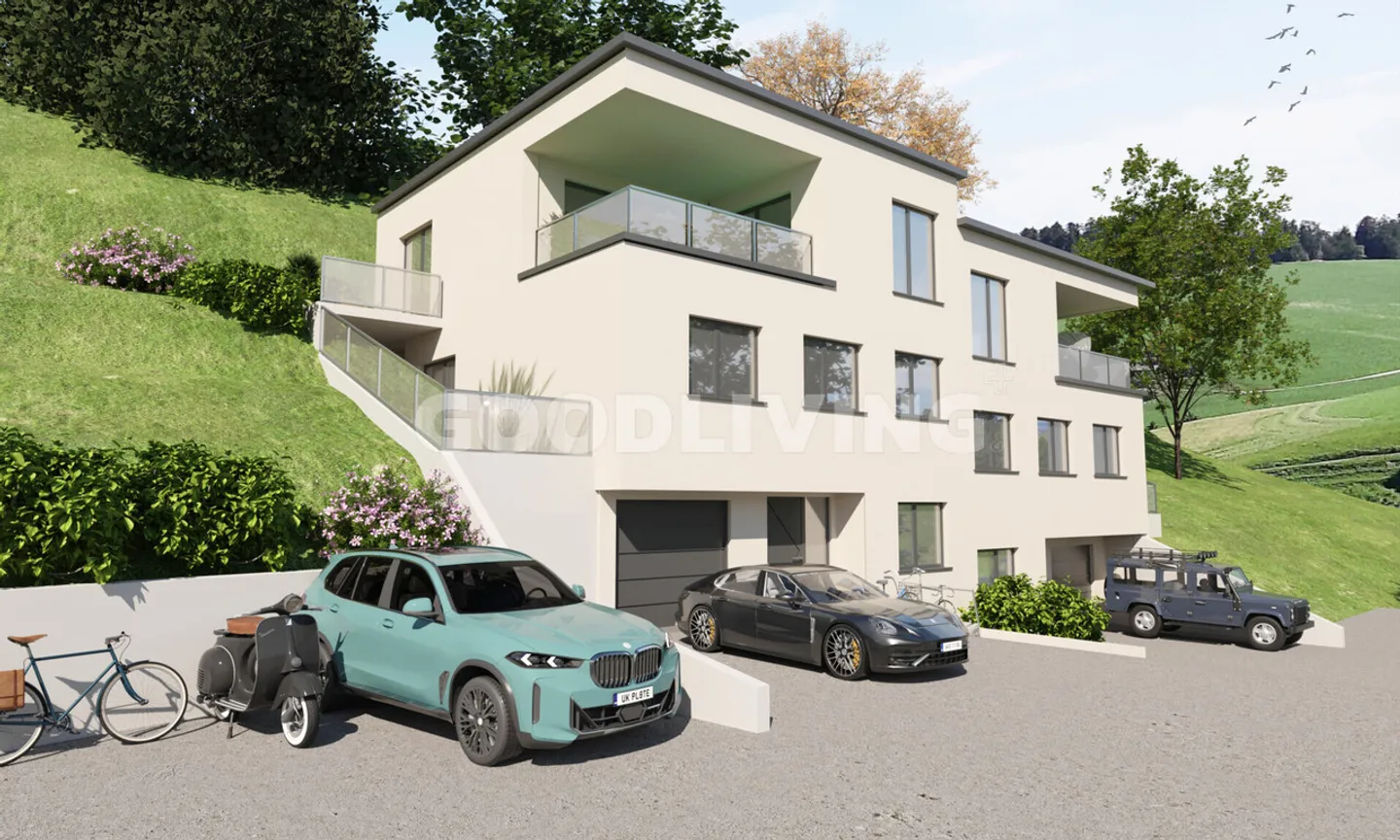 Modernes Doppelhaus in sonniger Lage - Foto 2 von 7