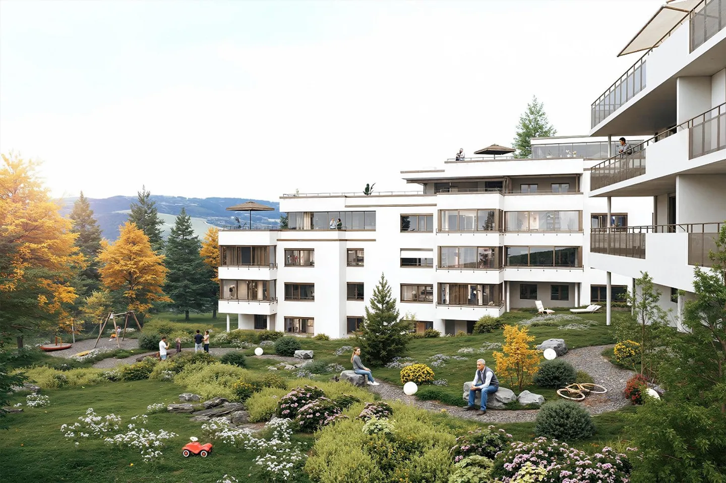 Modernes Gartenapartment mit Aussicht - Foto 1 von 2