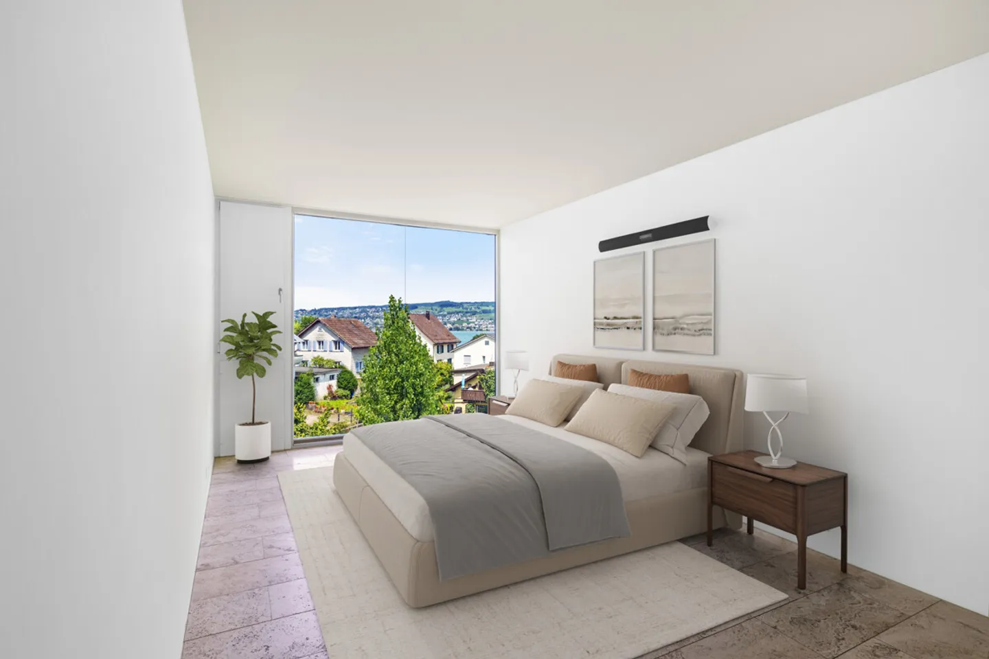 Casa familiare pronta per essere abitata con vista sul lago in una posizione popolare - Foto 2 di 6
