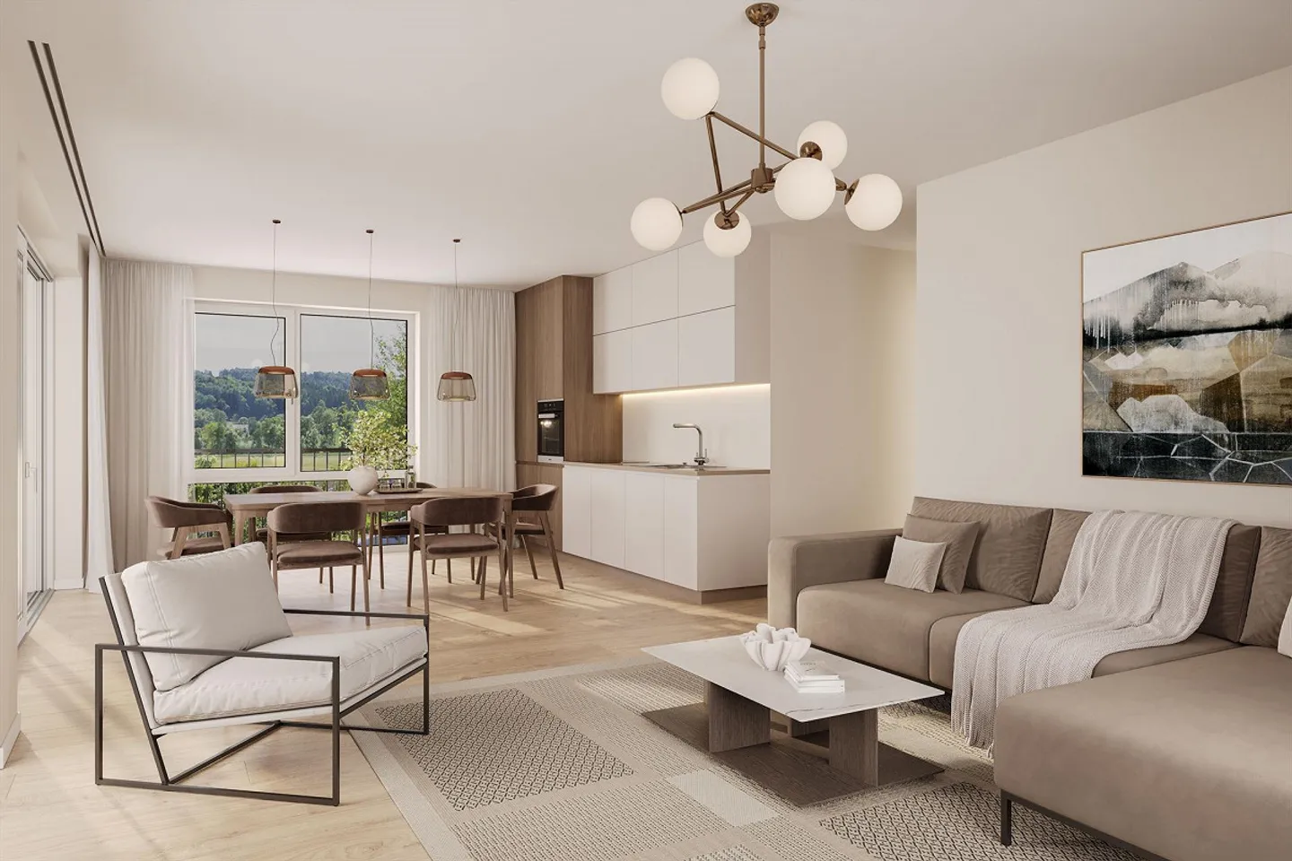 Modern 4.5-room apartment with panoramic view in Schaffhausen - Photo 1 of 10