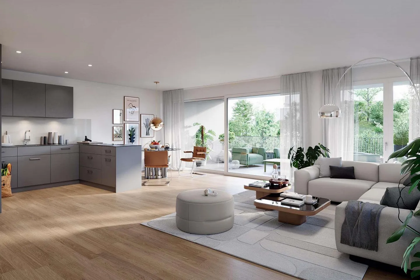 4.5-Room New Apartment in the Breite Quarter "Sunneburgguet" - Photo 1 of 3