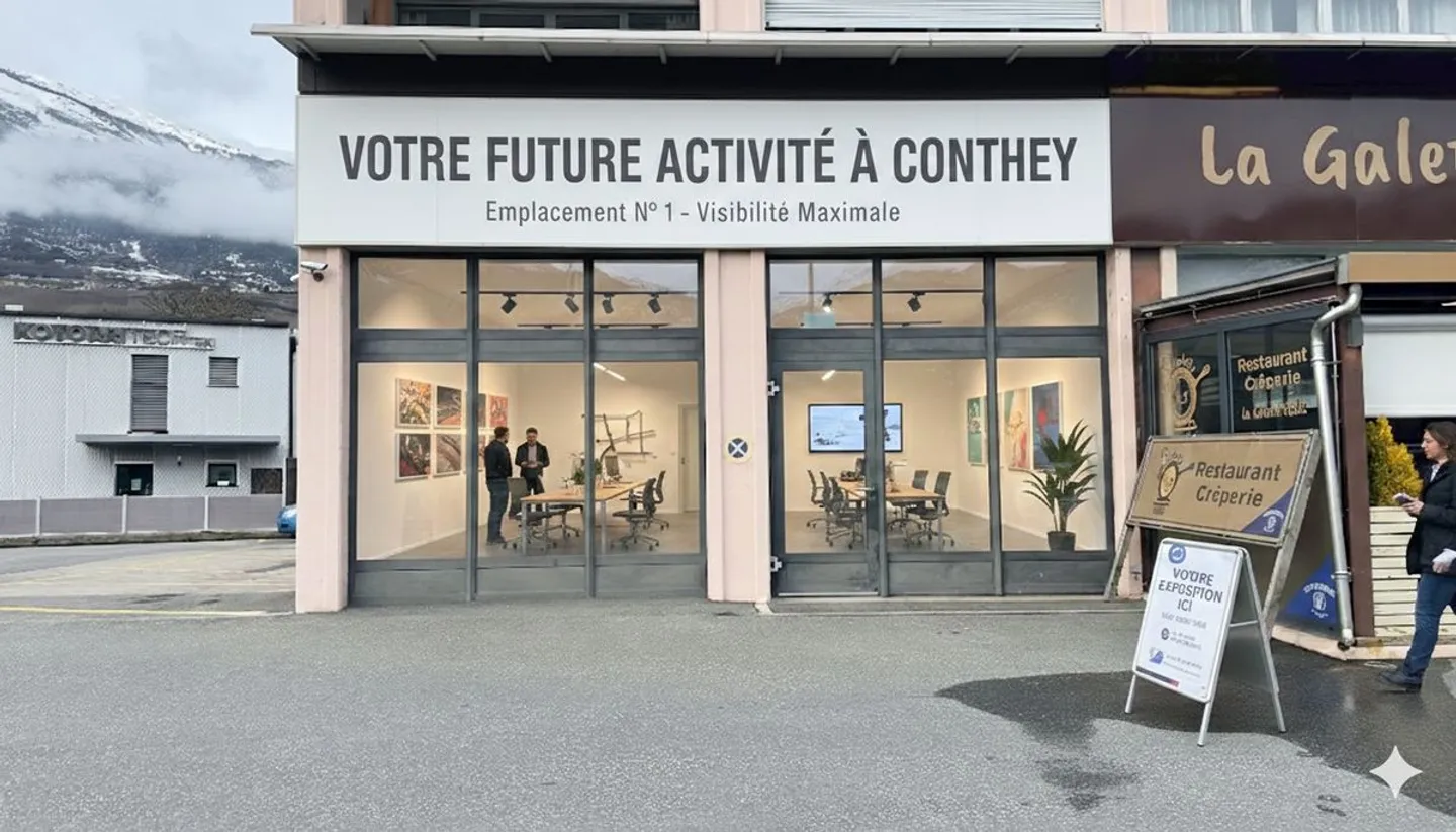 Erstklassiger Gewerberaum in Conthey - Foto 4 von 8
