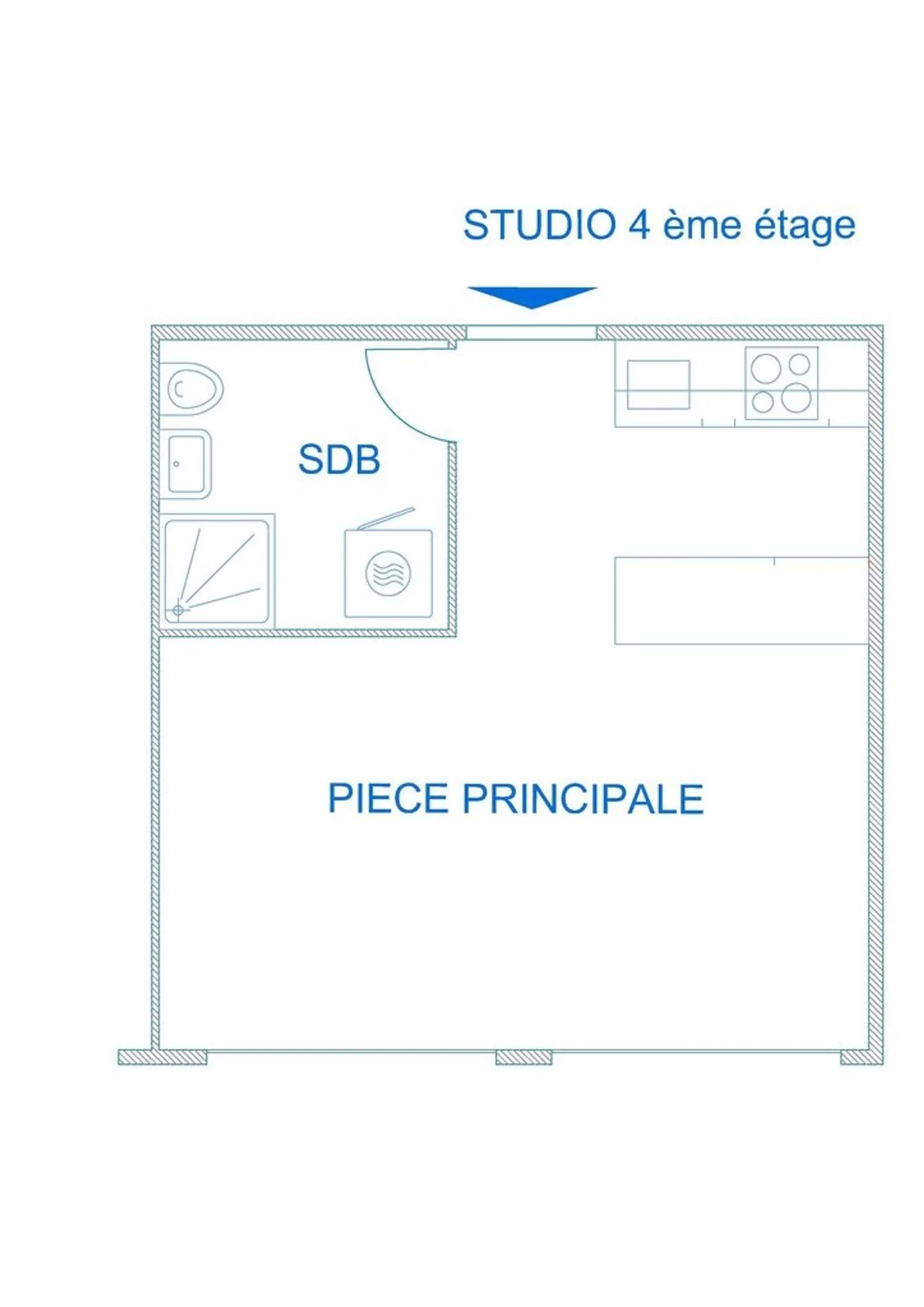 Petit studio rénové aux Paquis - Photo 2 sur 5