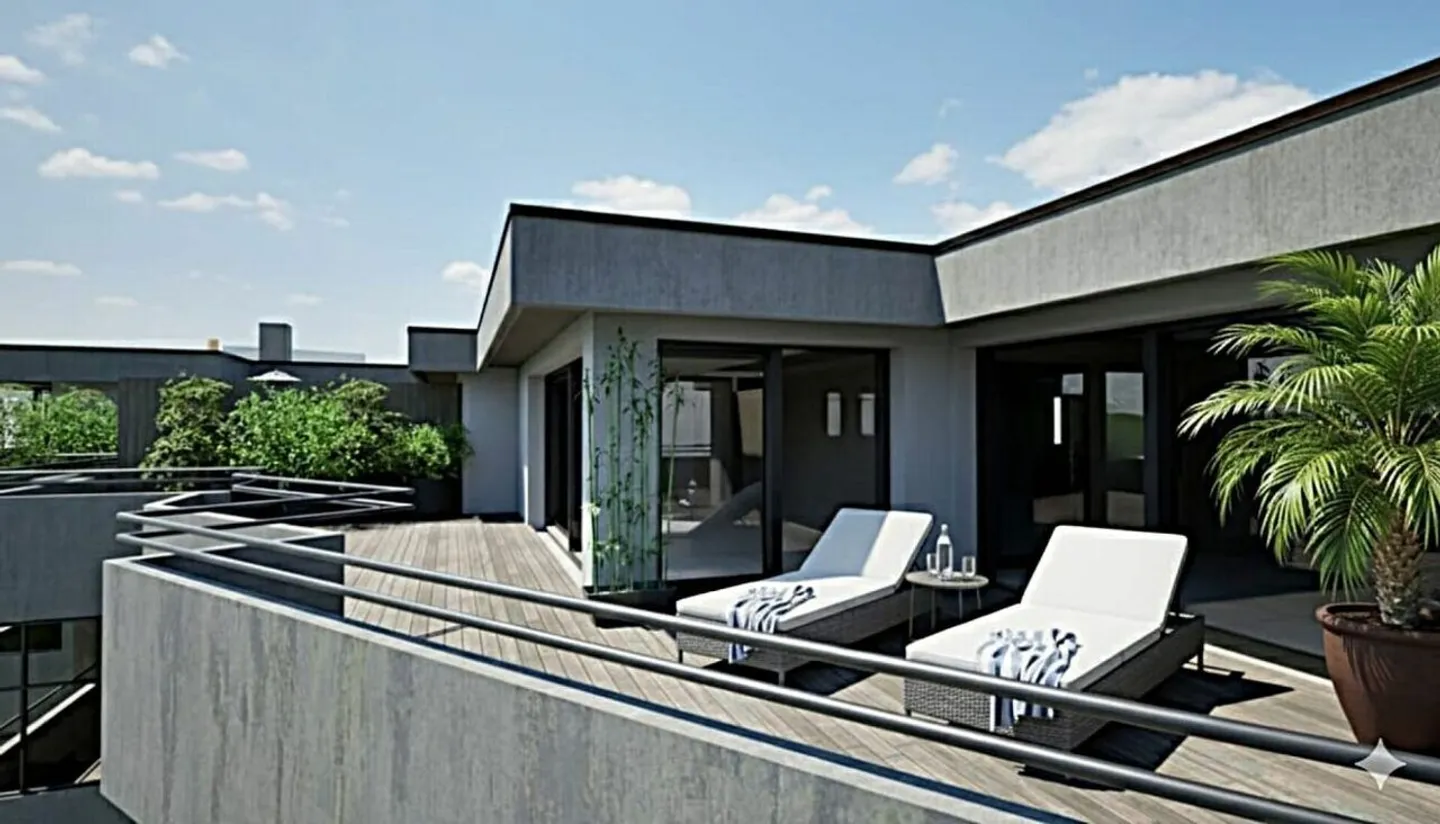 Esclusivo attico di 5,5 stanze con giardino d'inverno e terrazza di 77m2 - Foto 1 di 8