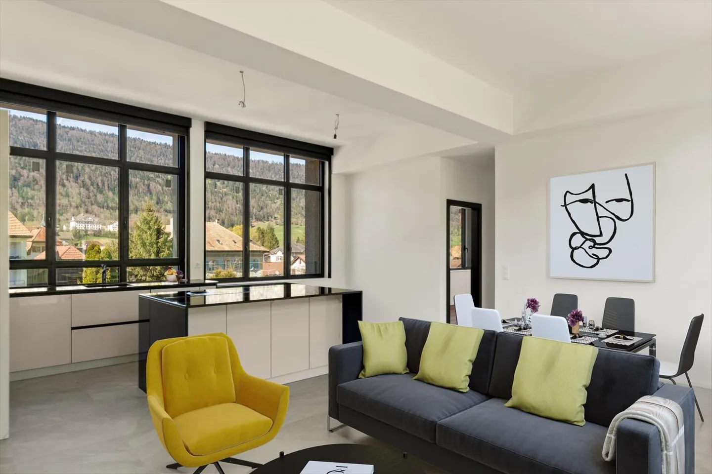 Courtelary, magnificent 4.5 room apartments, balcony, elevator - Photo 4 of 13