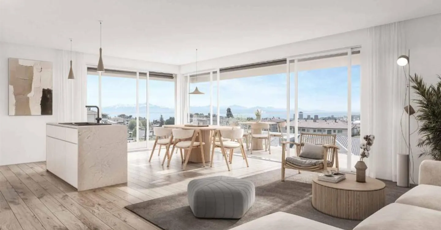 4,5 Zimmer mit Garten und über 50m² Terrassen in Prilly - Foto 2 von 13