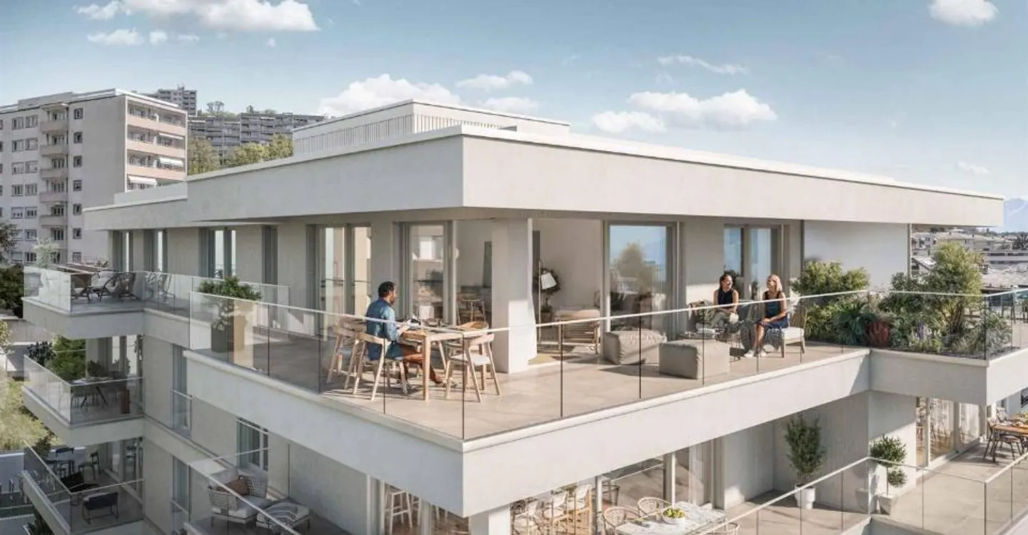 4,5 Zimmer mit Garten und über 50m² Terrassen in Prilly - Foto 6 von 13