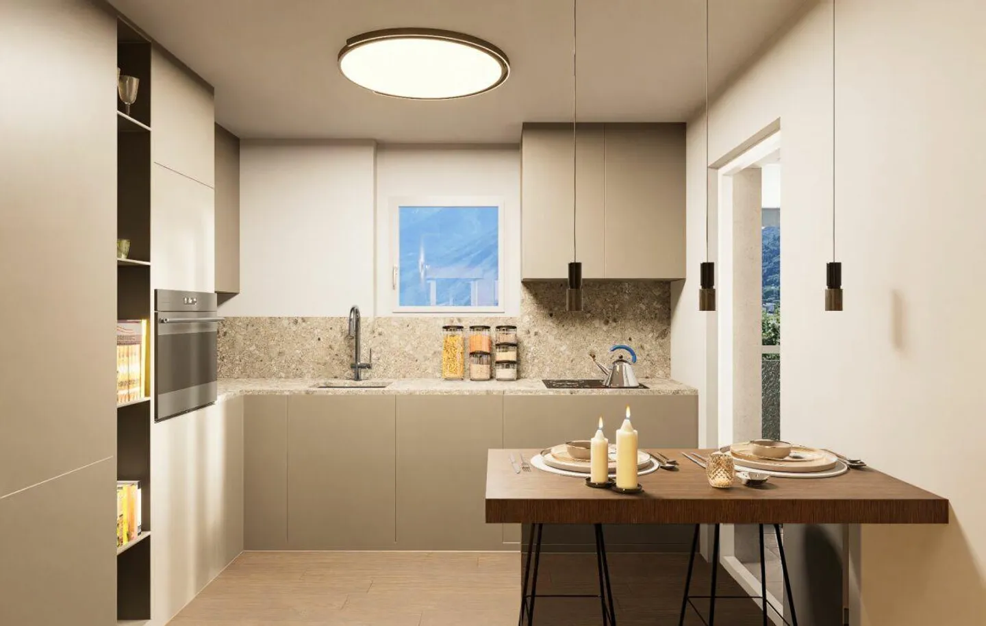 Elegant, light-flooded maisonette with fireplace in Ascona - Photo 4 of 14