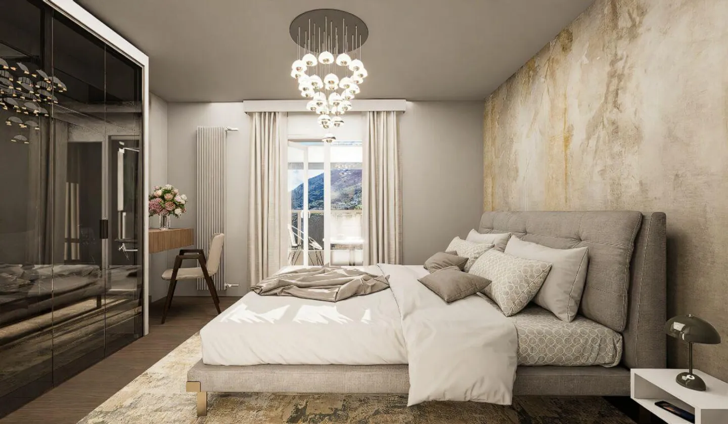 Elegant, light-flooded maisonette with fireplace in Ascona - Photo 9 of 14