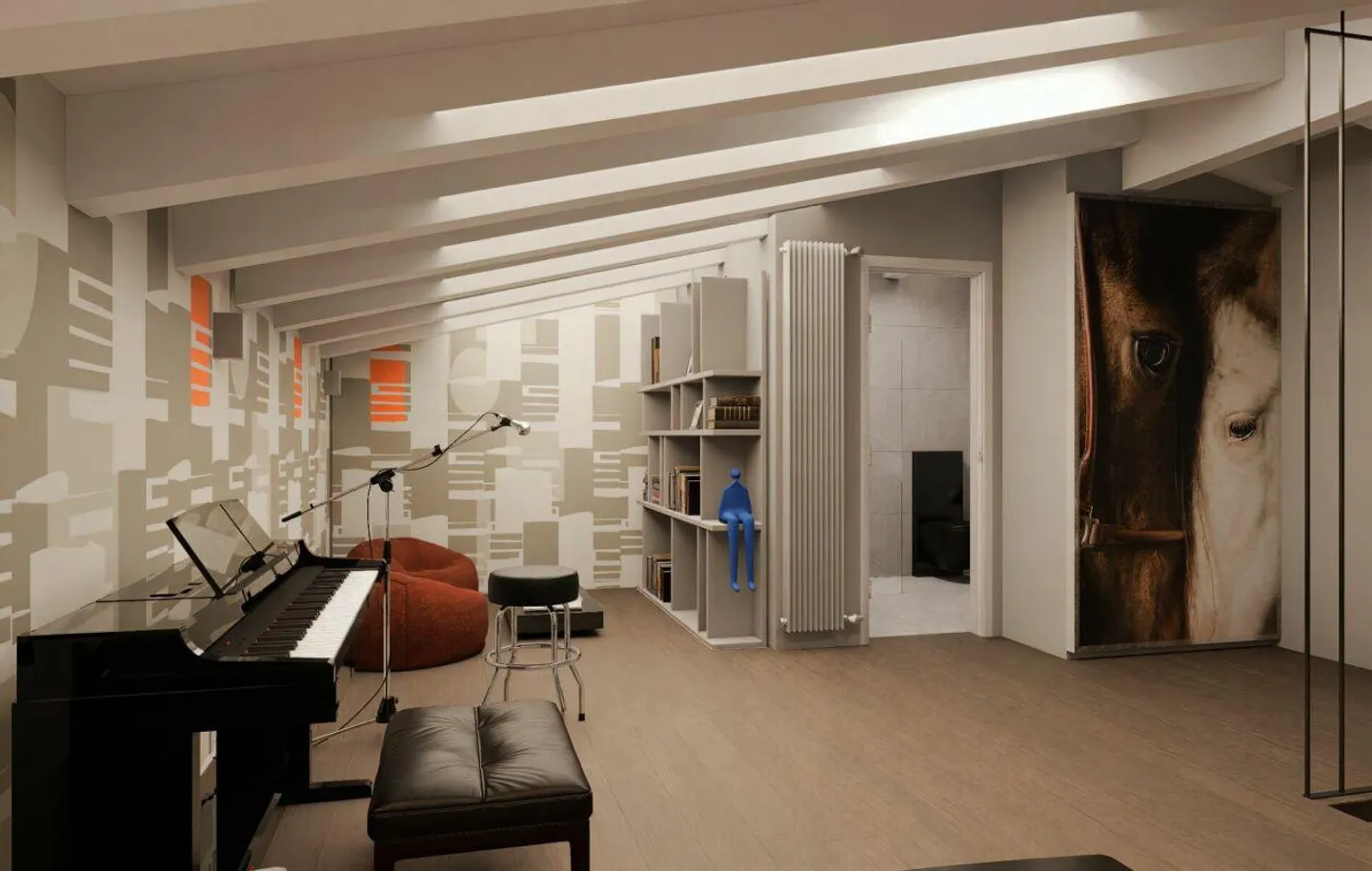 Elegant, light-flooded maisonette with fireplace in Ascona - Photo 11 of 14