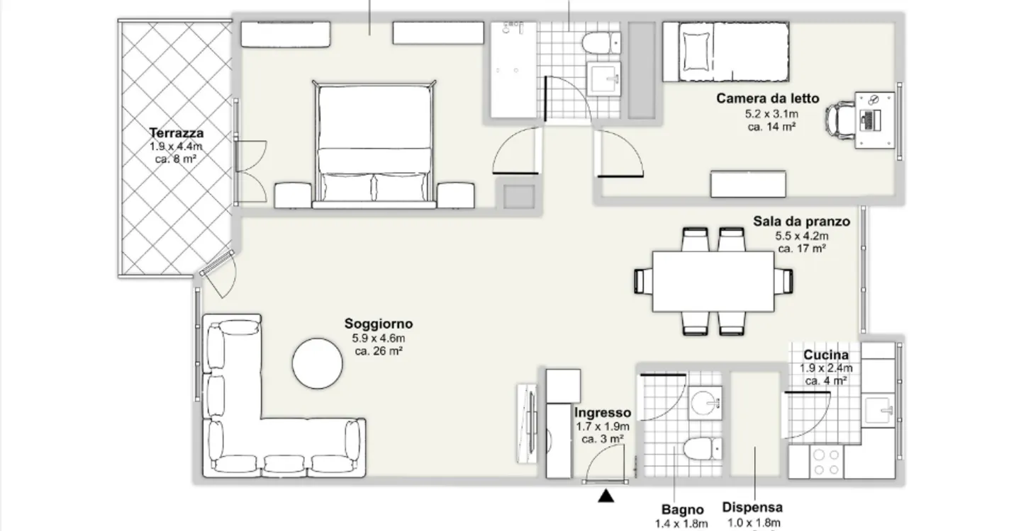 3.5 pièces dans un quartier stratégique - Photo 9 sur 9