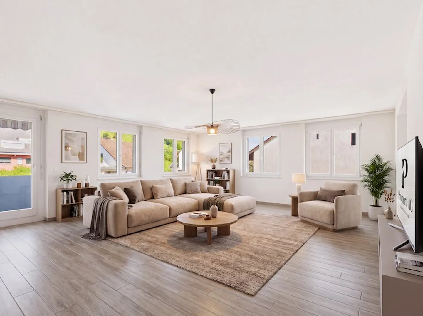 Newly renovated 4.5-room elegant apartment with private parking, Bubendorf - Photo 1 of 11