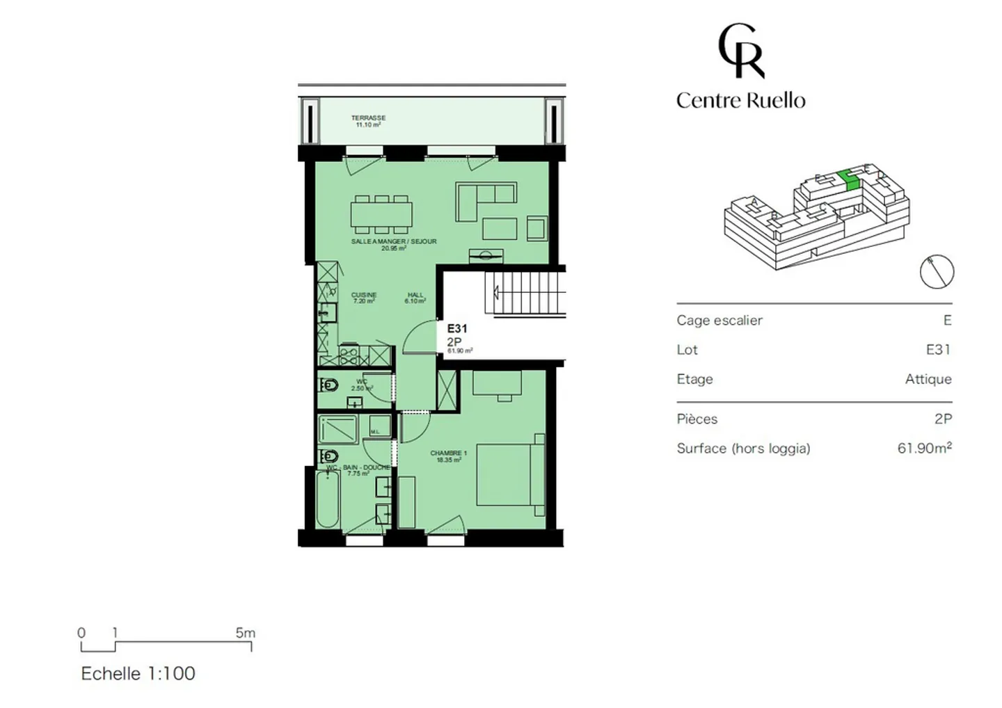 Modernes Apartment in Rolle - Foto 6 von 6