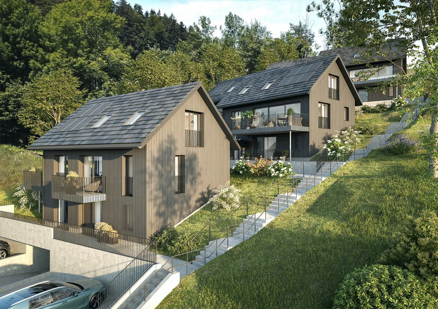 Cinque attraenti case unifamiliari "Im Schüracher", 8418 Waltenstein/Schlatt - Foto 1 di 9