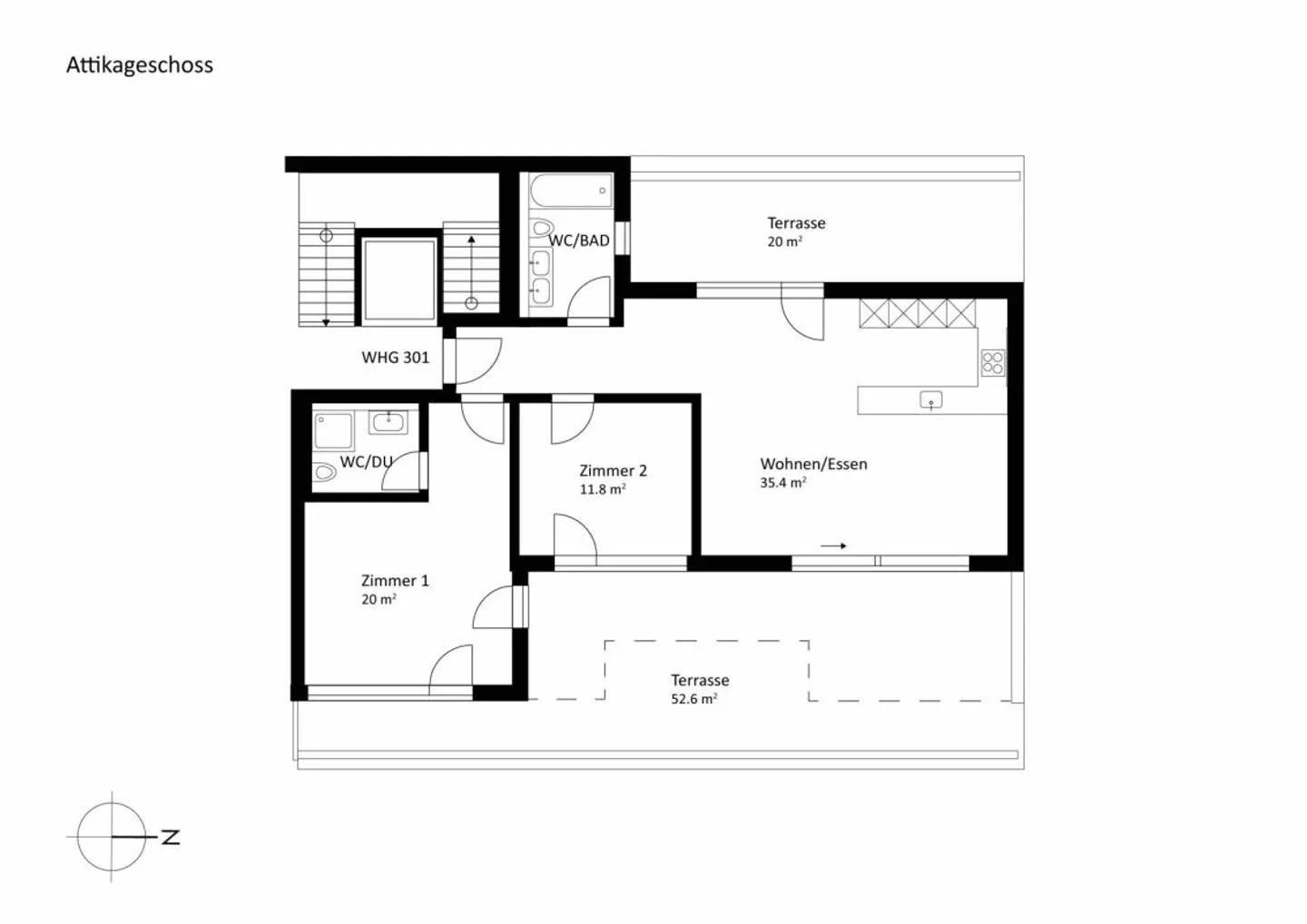Appartamento attico 3.5 locali Wülflingen - Foto 14 di 14