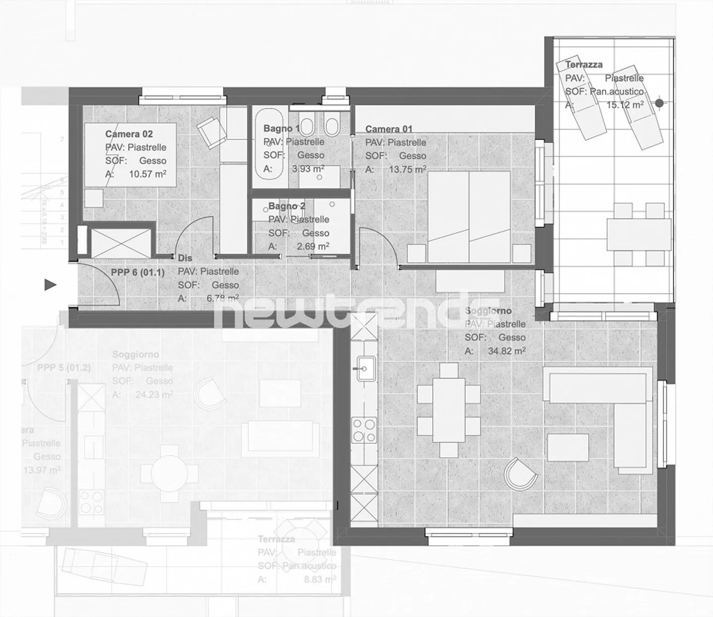 Tesserete, 3,5-Zimmer-Neubauwohnungen in einem Kontext von nur 8 Einheiten - Foto 13 von 14