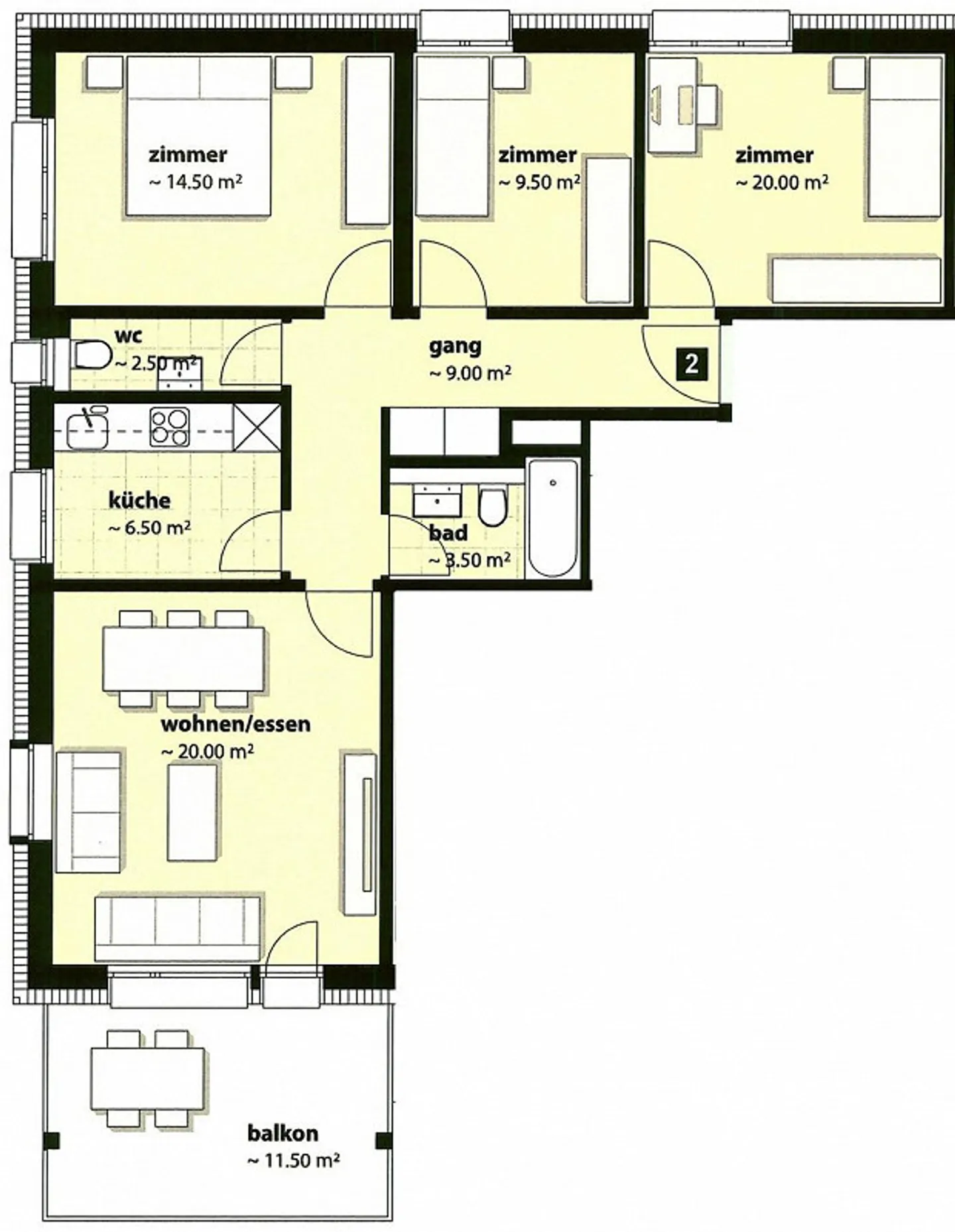 Appartamento moderno con grande balcone - Foto 10 di 10