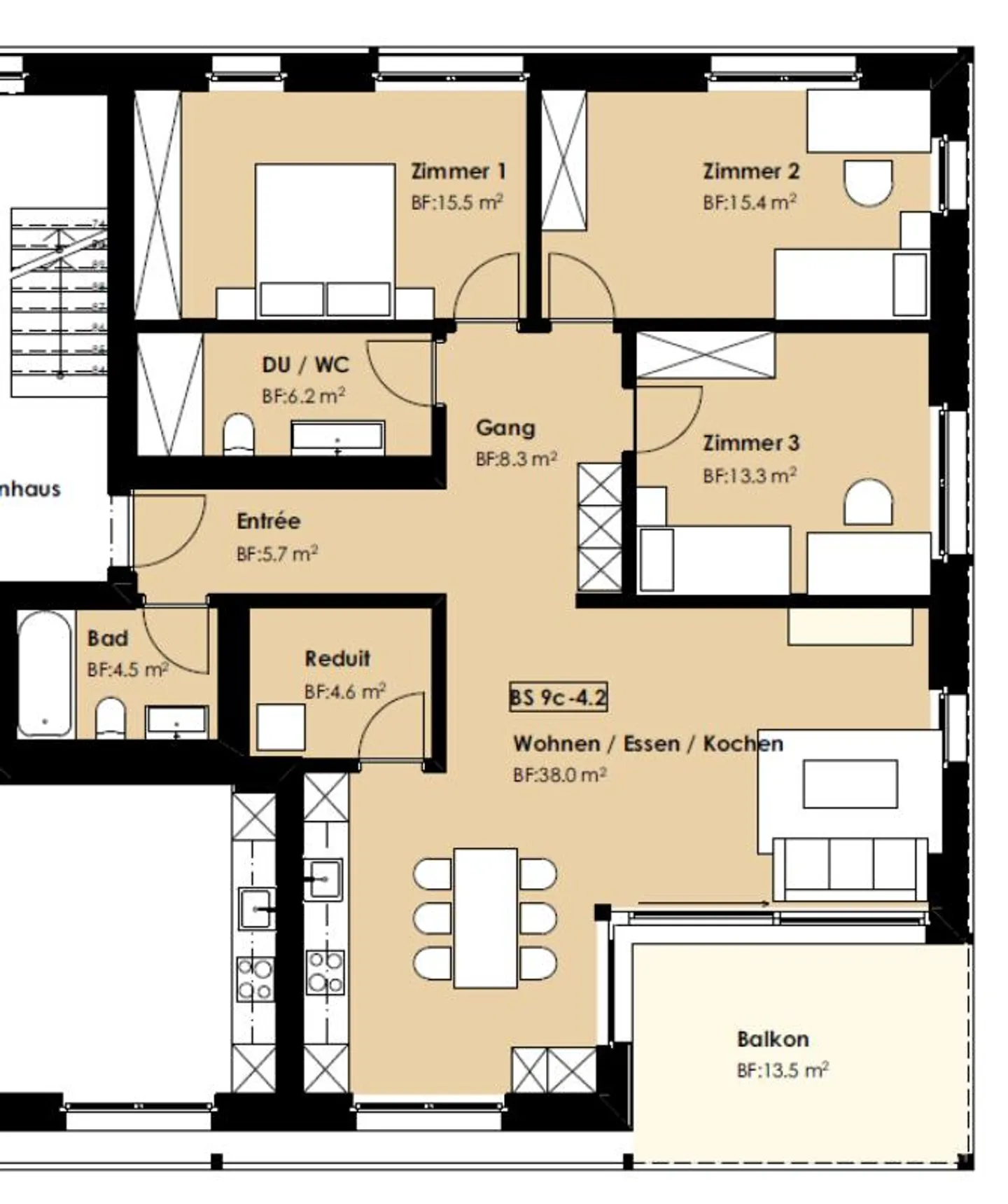 Appartement moderne au centre de Dagmersellen - Photo 10 sur 10