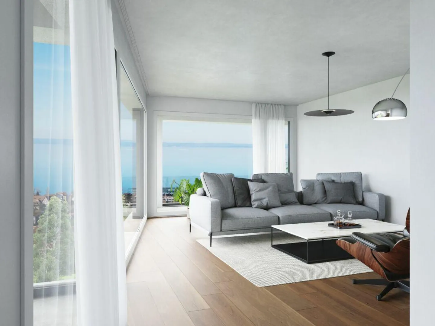 Neubau ZEPPELIN an bester Lage - Geschosswohnung mit spektakulärem Weitblick - Foto 4 von 6