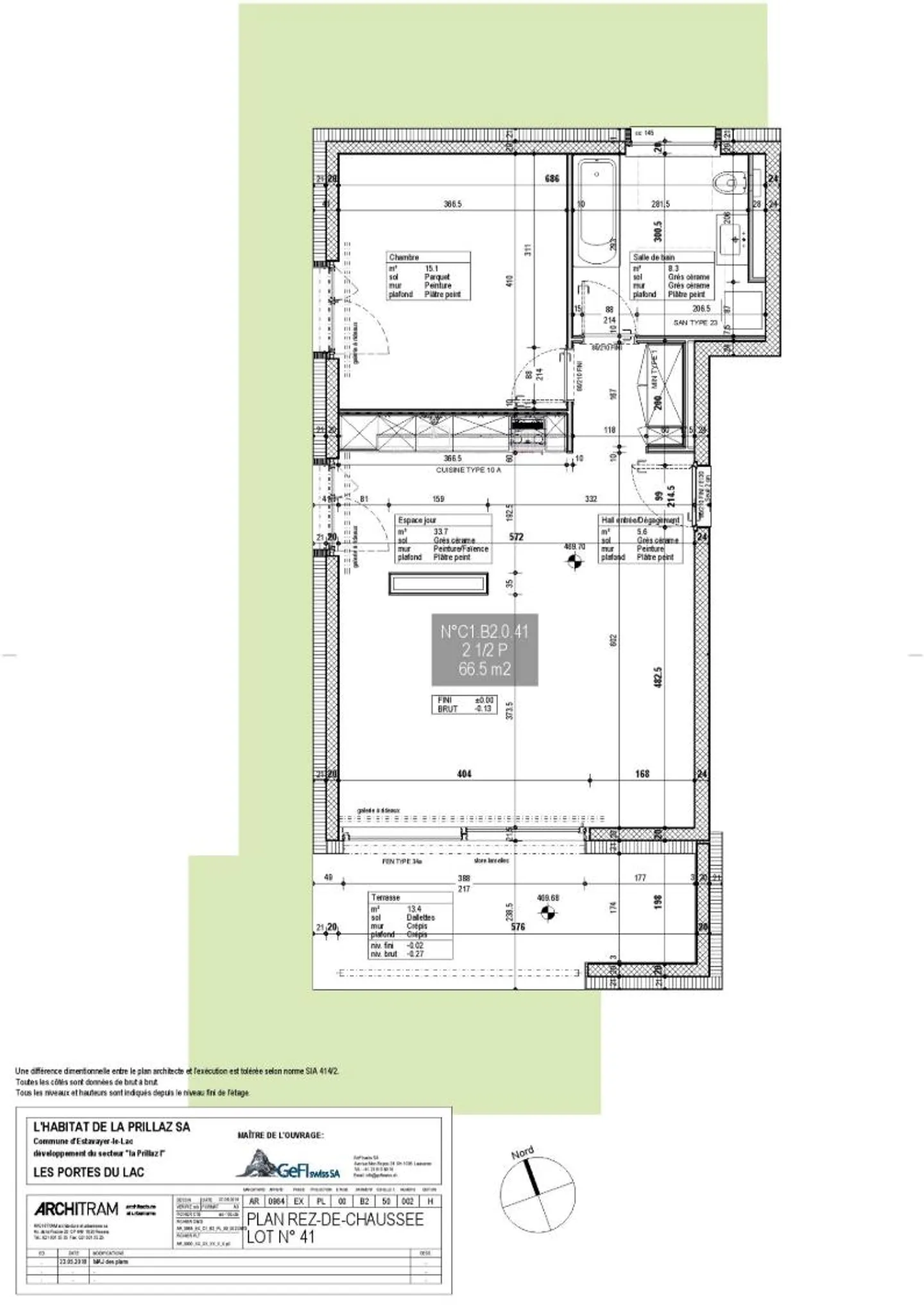 04344 - Appartamento 2½ stanze - CHAMP-DE-LUNE 61 - ESTAVAYER-LE-LAC - Foto 6 di 8