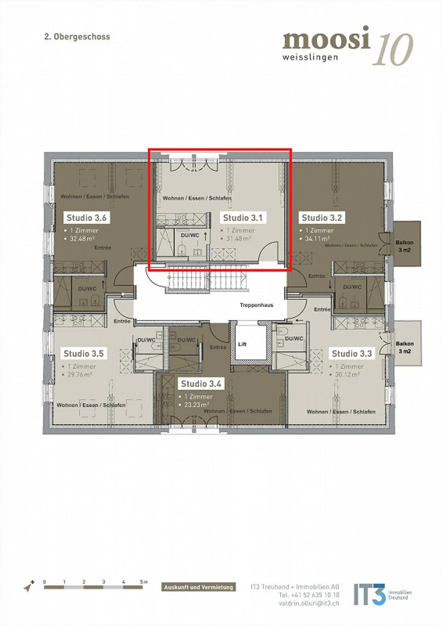 Appartement 1 pièce à Weisslingen - Photo 5 sur 5