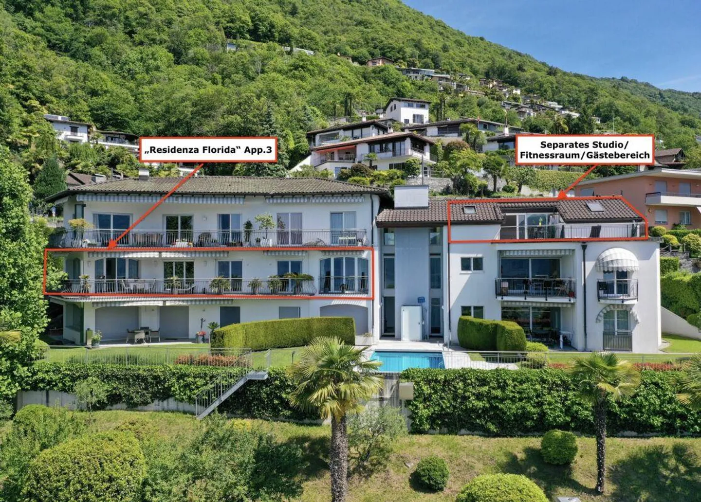 TOP LOCATION with 180° lake view - Exclusive apartment with separate guest area and communal pool - Photo 2 of 30