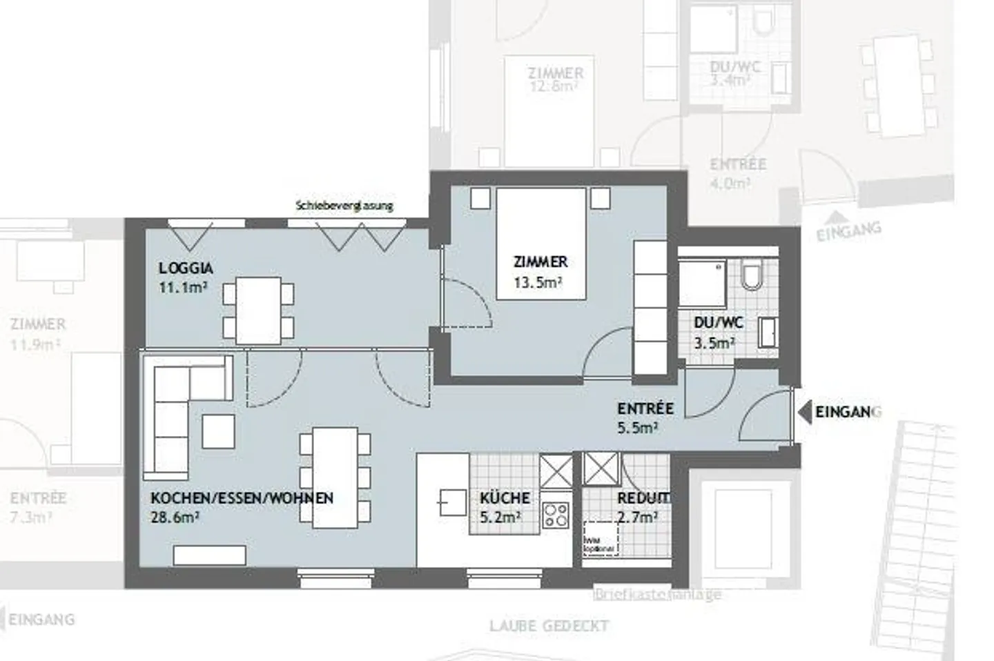 Stylische 2.5 Zimmer Neubauwohnung - Foto 9 von 9