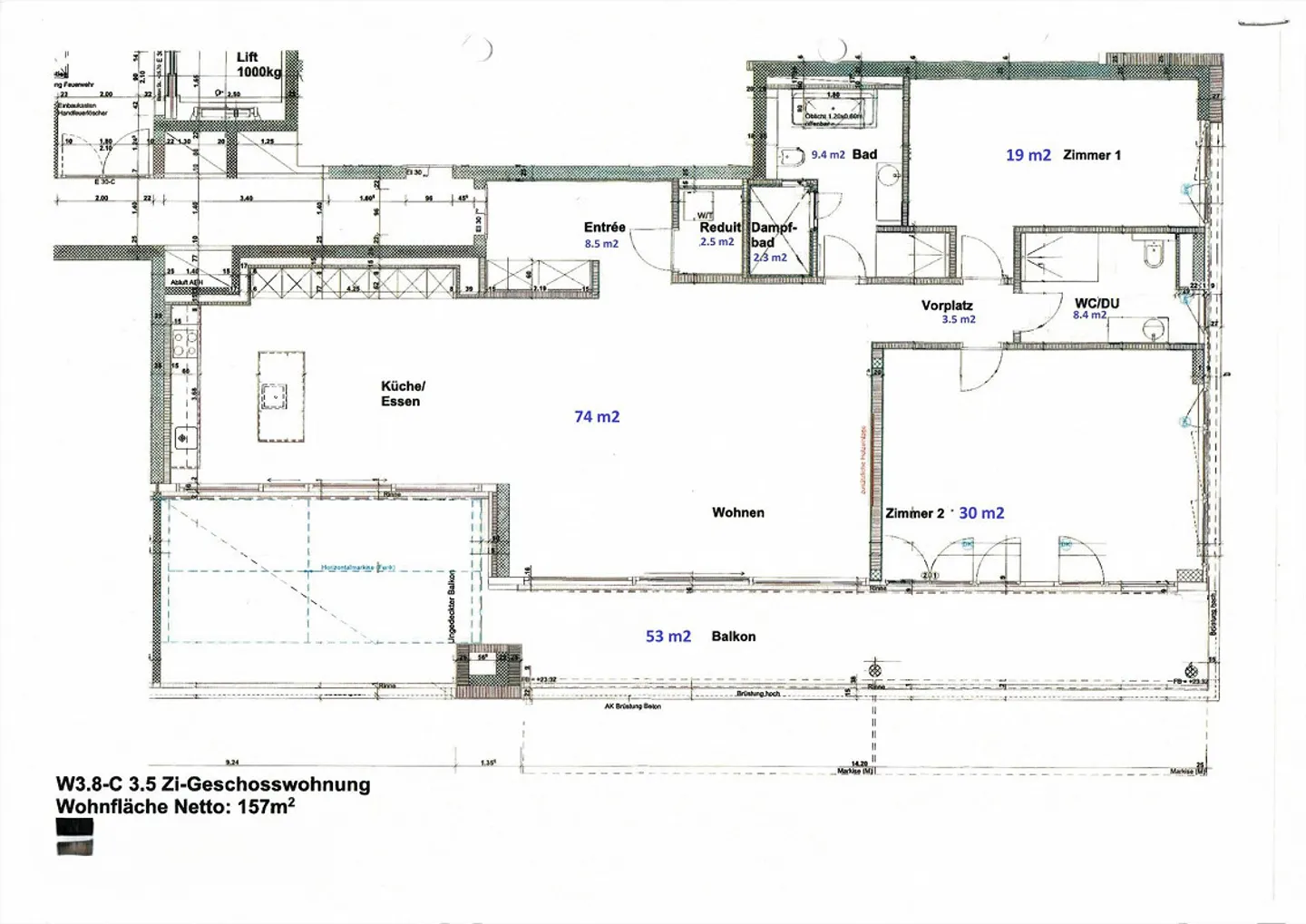 Neuwertige 3.5-Zimmer-Attikawohnung (157 m2) mit traumhafter Aussicht - Foto 10 von 10