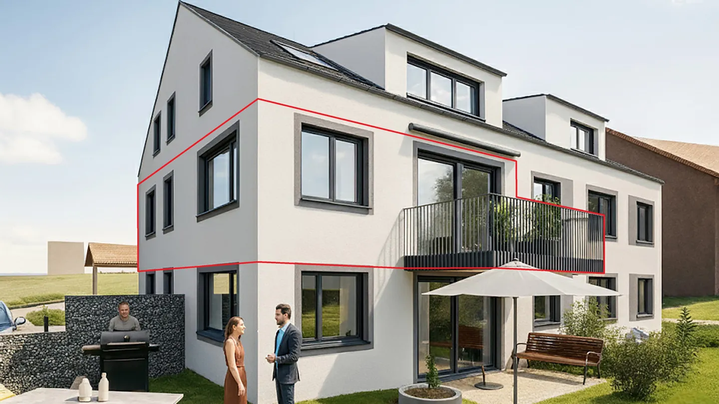 Modernes Apartment mit Balkon - Foto 3 von 5
