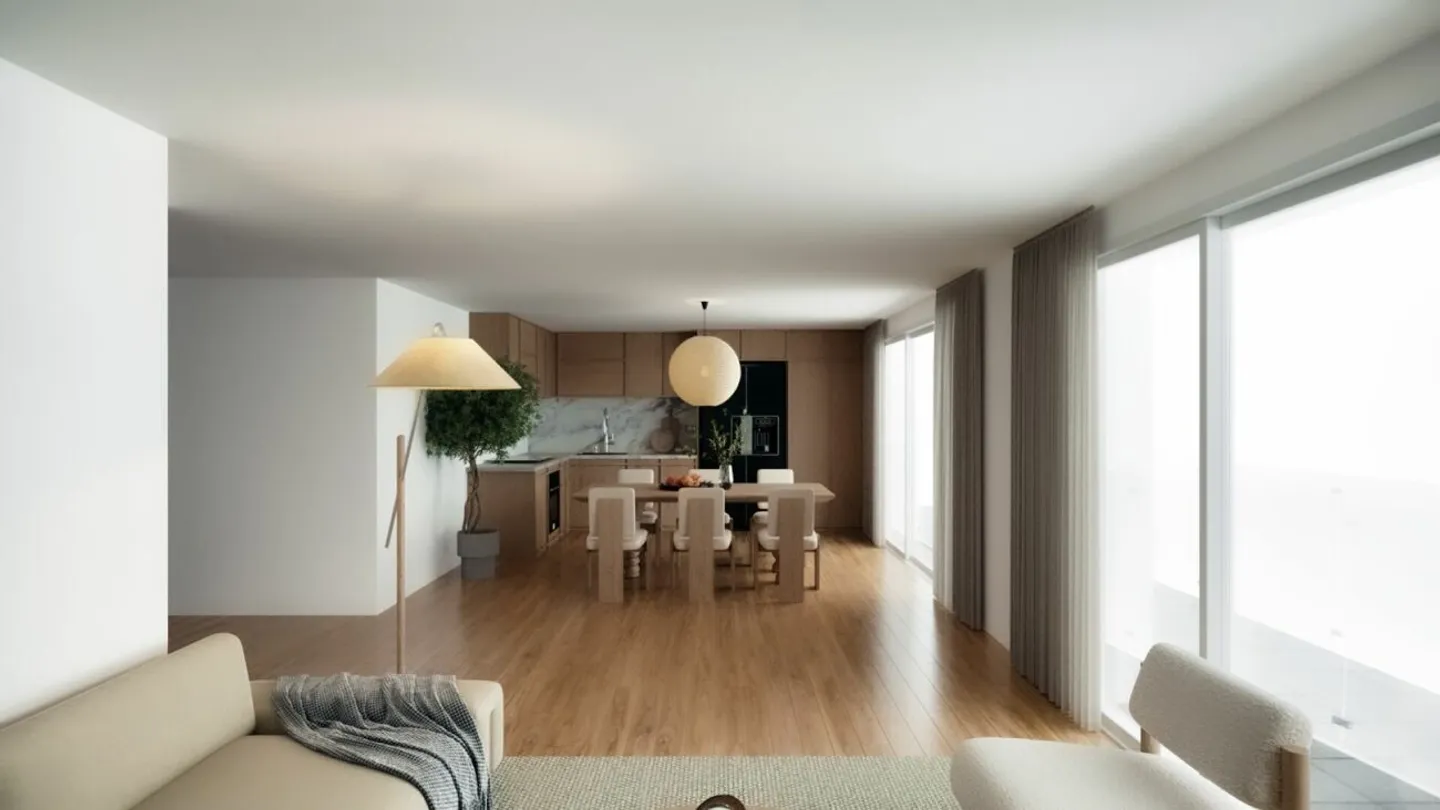 Appartement en attique élégant de 4,5 pièces avec cave et double garage - Photo 4 sur 13