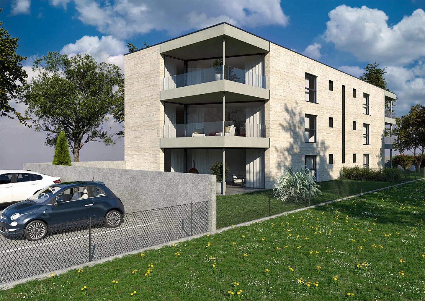 Bâtiment neuf luxueux, terrain de golf et bord de lac à 100 mètres - Photo 1 sur 7