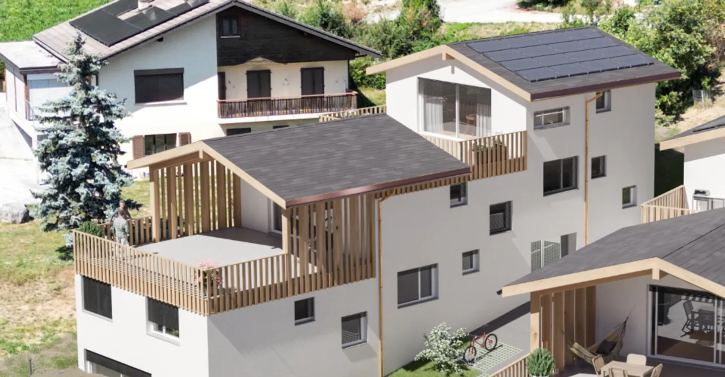 Familienvilla mit Terrasse 4.5 Zimmer in Ayent - Foto 5 von 10