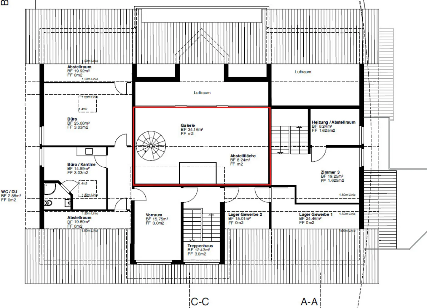 Ampio appartamento di 215 m² con sauna, galleria e grande terrazza - Foto 14 di 14