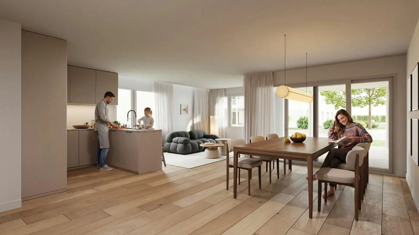 Attraktive 4.5-Zimmer Etagenwohnung mit sonnigem Balkon - Foto 1 von 5