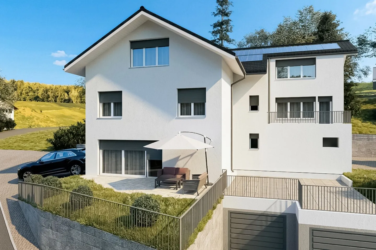 Casa bifamiliare immediatamente abitabile + progetto con permesso di costruzione - Foto 22 di 27
