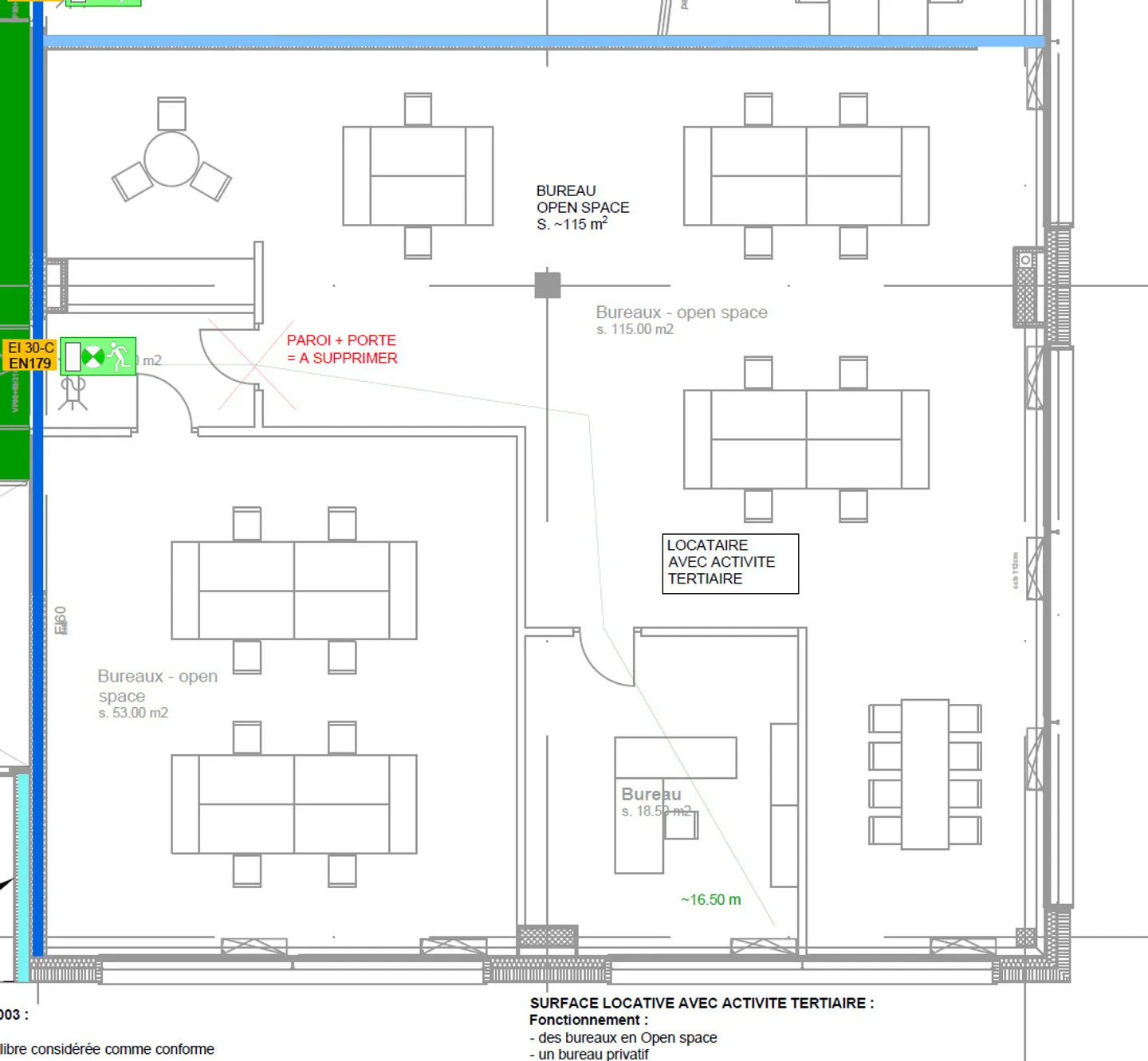 Helle Büros von 200 bis 440 m2 - ca. 900 m2 insgesamt - Foto 4 von 20