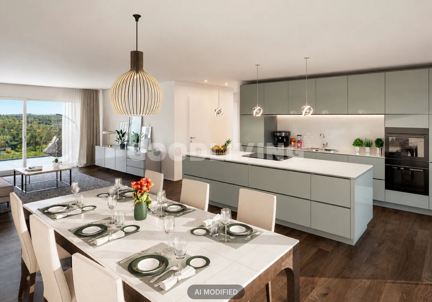 Nouvel appartement avec vue sur le lac et deux balcons spacieux à Nottwil - Photo 3 sur 4