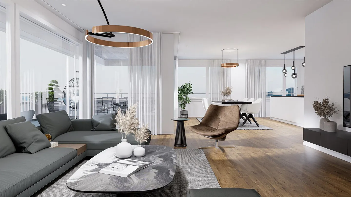 Sviluppo residenziale ALZBACHFELD - Appartamenti attici di 3,5 stanze - Foto 14 di 22