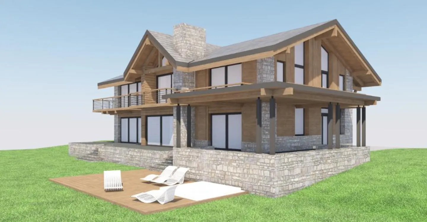 6000.Vue panoramique - Projet Chalet à vendre à Sergnou -Crans-Montana - Photo 8 of 12