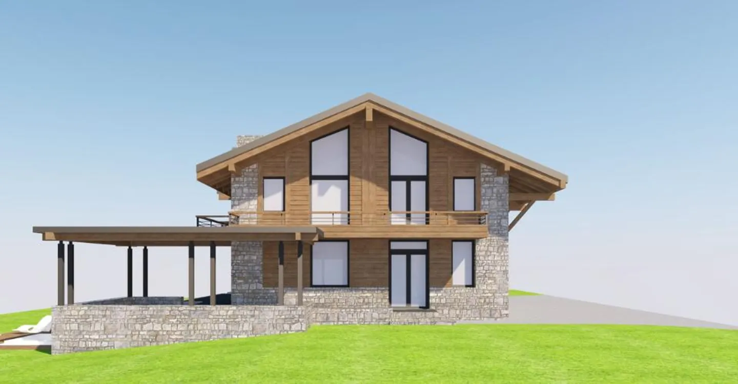 6000.Vue panoramique - Projet Chalet à vendre à Sergnou -Crans-Montana - Photo 9 of 12