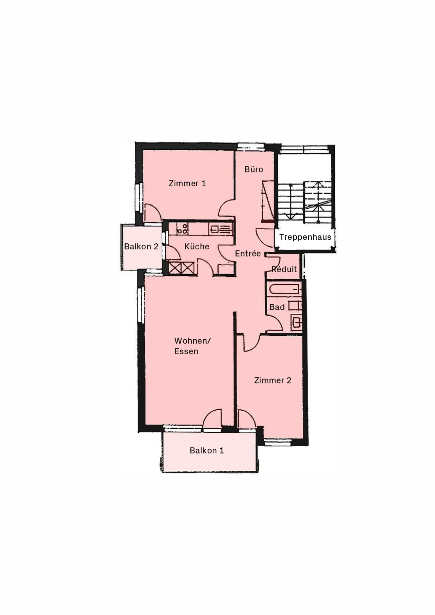 3.5 Zimmer Wohnung im Grünen - Foto 8 von 8