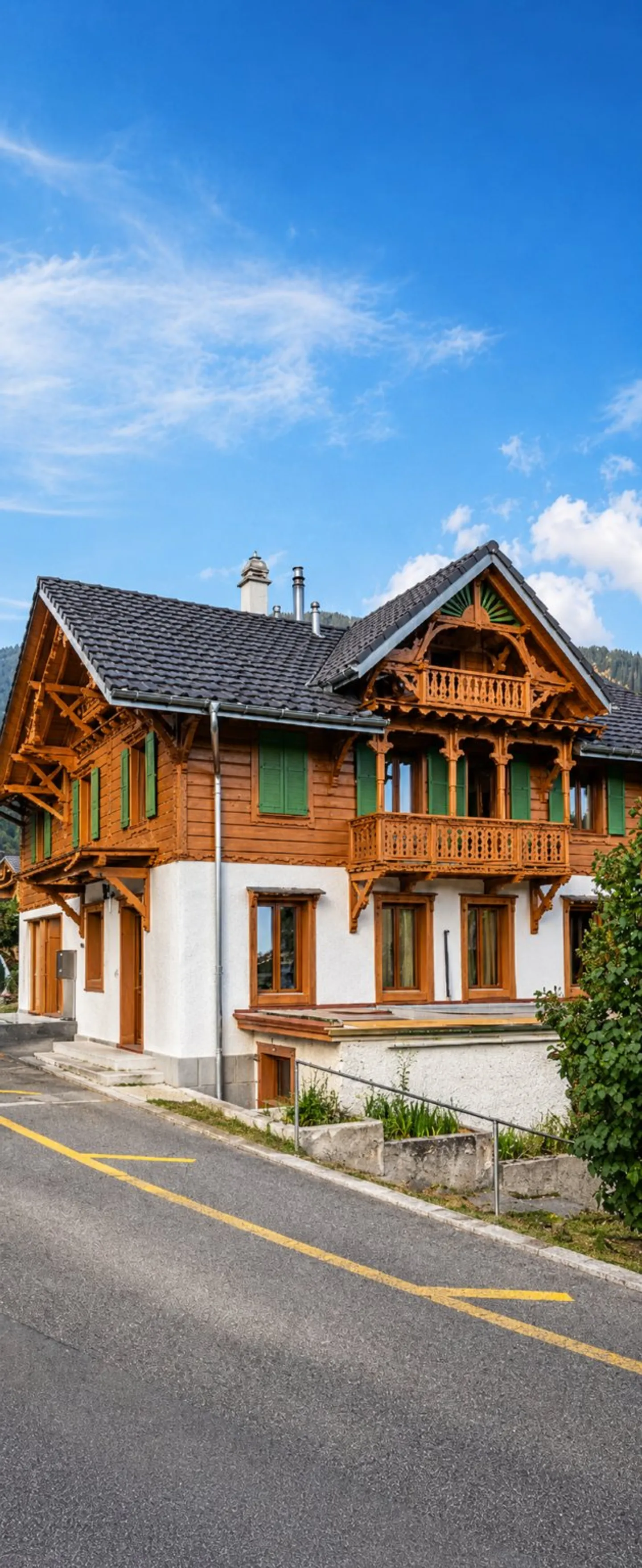 Magnificent detached house with 2 apartments for sale in Corbeyrier - Photo 1 of 9