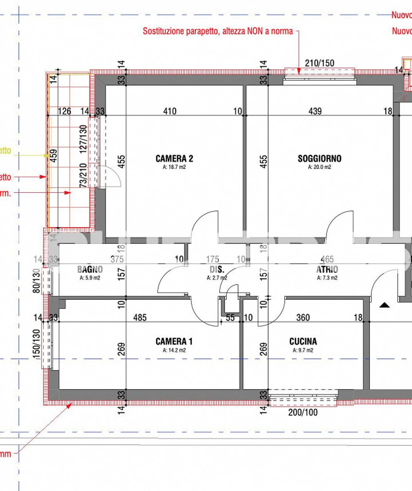 Mendrisio: renovierte 3,5-Zimmer-Wohnung zu vermieten - Foto 8 von 8