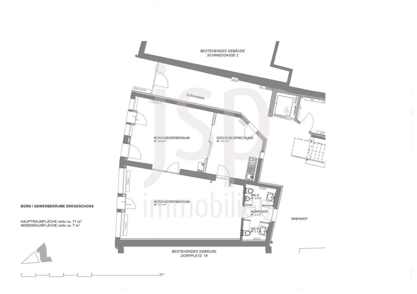 Au milieu du village; locaux pour bureau, vente - Photo 10 sur 11