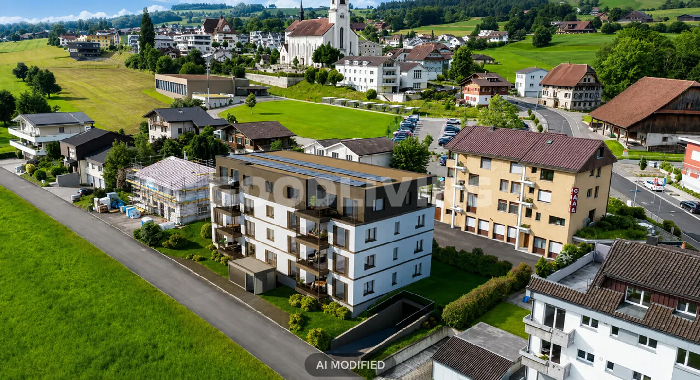 Nouvel appartement avec vue sur le lac et deux balcons spacieux à Nottwil - Photo 1 sur 4