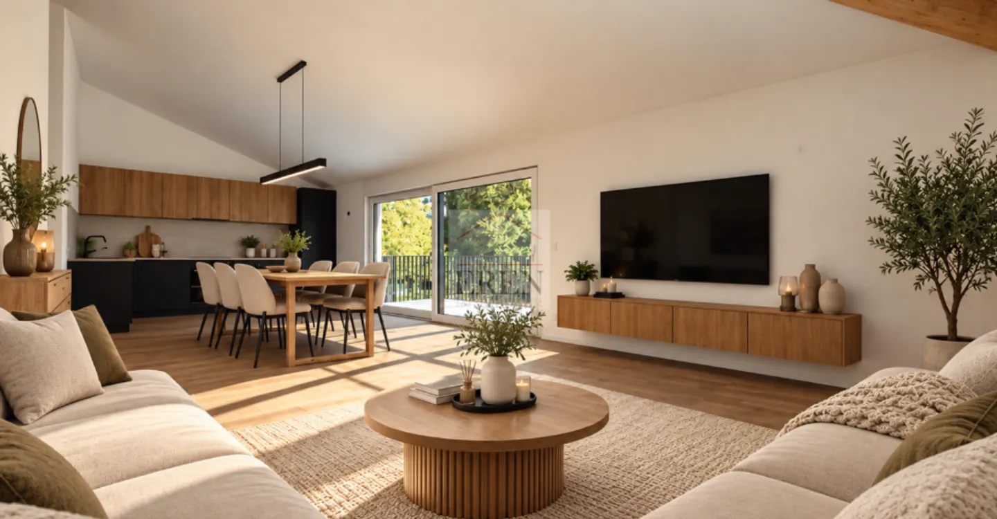 Wunderschöne 3,5-Zimmer-Penthouse zur Miete in Savièse - Foto 5 von 11